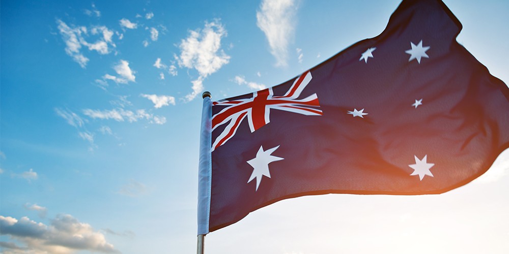 Drapeau Australie XXL 150 X 250 Cm - 100% Polyester Indéchirable, Ourlet Double, 3 Oeillets En Laiton